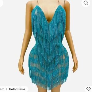 Sparky blue dress